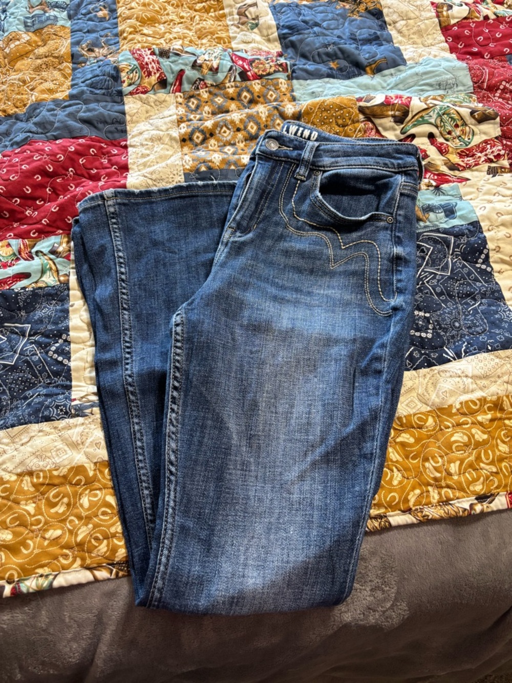 Blue Denim Jeans - Classic Straight Fit